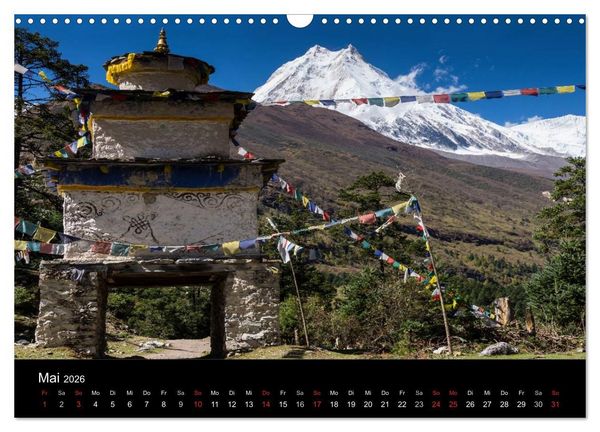 Produktbild: Buddhistische Ch&ouml;rten im Himalaya (Wandkalender 2026 DIN A3 quer), CALVENDO Monatskalender
