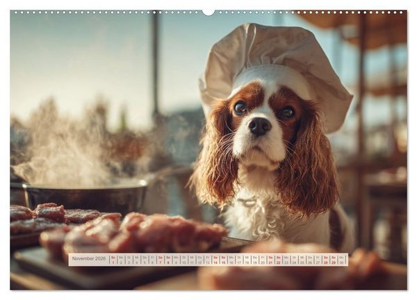 Produktbild: Cavalier King Charles Spaniel. Die lustigsten Cavalier Momente des Jahres. (Wandkalender 2026 DIN A2 quer), CALVENDO Monatskalender