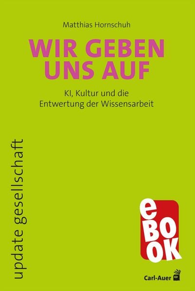 Produktbild: Wir geben uns auf