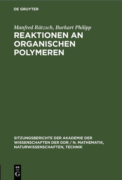 Produktbild: Reaktionen an organischen Polymeren