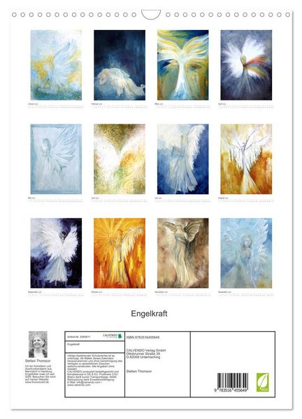 Produktbild: Engelkraft (Wandkalender 2026 DIN A3 hoch), CALVENDO Monatskalender