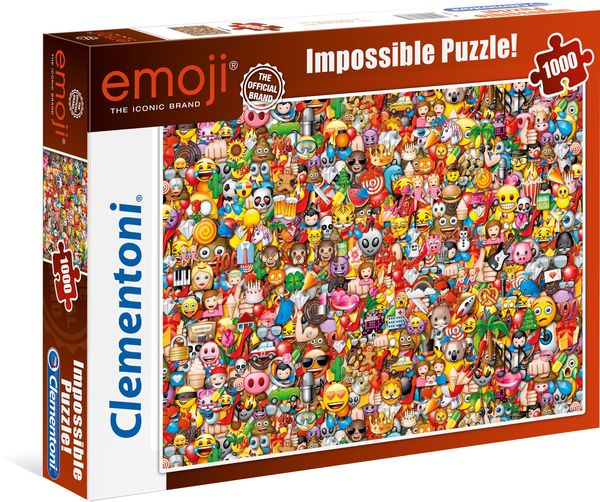Clementoni - Impossible Puzzle - Emoji, 1000 Teile