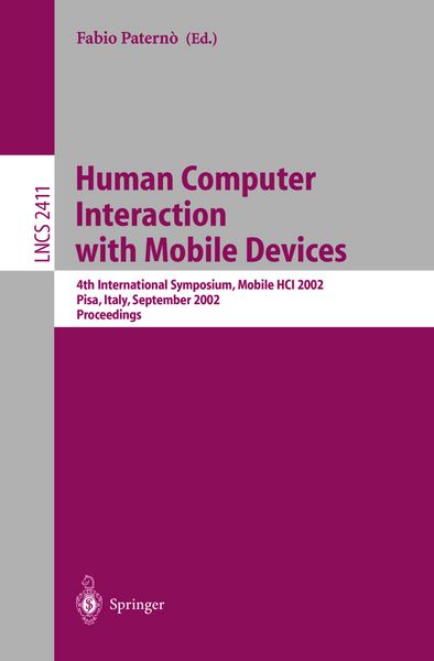 Produktbild: Human Computer Interaction with Mobile Devices