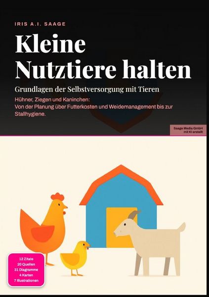 Produktbild: Kleine Nutztiere halten: Grundlagen der Selbstversorgung mit Tieren