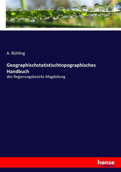 Geographischstatistischtopographisches Handbuch, Taschenbuch von A. Bühling, Hansebooks, 9783743412132