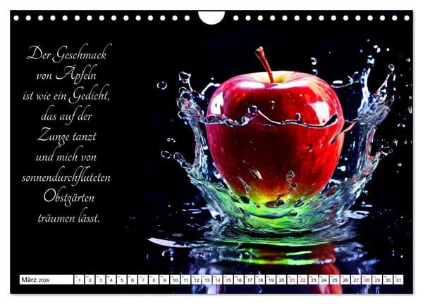 Produktbild: Fruchtige Geschmacks-Explosionen (Wandkalender 2026 DIN A4 quer), CALVENDO Monatskalender