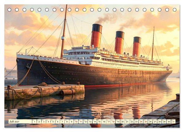 Produktbild: Nostalgisch auf Reisen (Tischkalender 2027 DIN A5 quer), CALVENDO Monatskalender