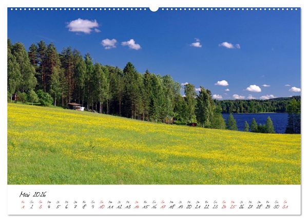 Produktbild: Schwedens Vielfalt (hochwertiger Premium Wandkalender 2026 DIN A2 quer), Kunstdruck in Hochglanz