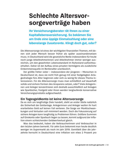 Produktbild: Die gr&ouml;&szlig;ten Anlagefehler und wie man sie vermeidet