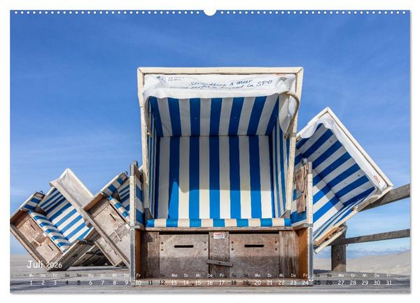 Produktbild: Westk&uuml;ste - Zwischen St. Peter Ording, B&uuml;sum und Elbe (Wandkalender 2026 DIN A2 quer), CALVENDO Monatskalender
