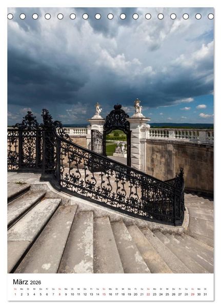Produktbild: Schloss Hof &ndash; Die Perle unter den Marchfeldschl&ouml;ssern (Tischkalender 2026 DIN A5 hoch), CALVENDO Monatskalender