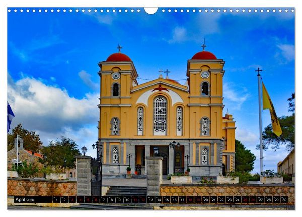 Produktbild: Kl&ouml;ster und Kirchen auf Kreta (Wandkalender 2026 DIN A3 quer), CALVENDO Monatskalender