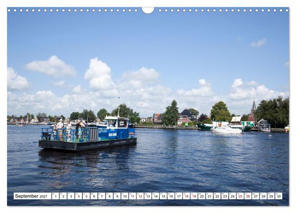 Produktbild: Hausbooturlaub Niederlande - Friesland und Groningen (Wandkalender 2027 DIN A3 quer), CALVENDO Monatskalender