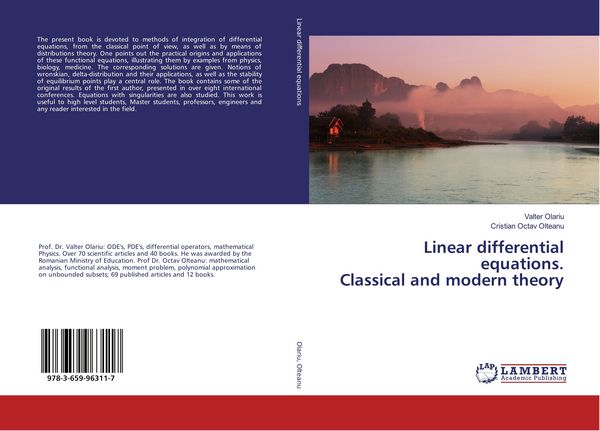Produktbild: Linear differential equations. Classical and modern theory