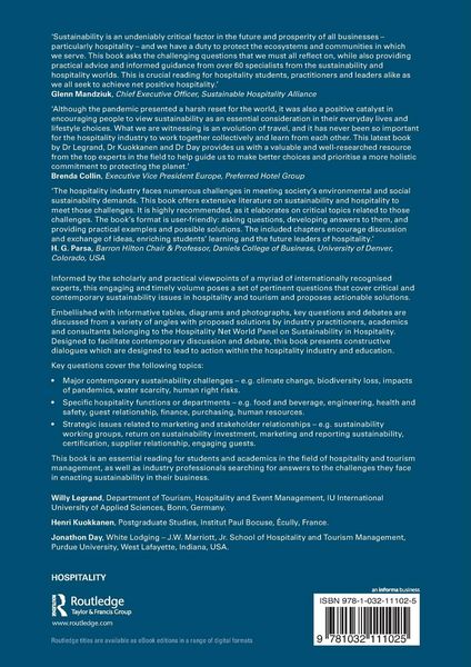 Produktbild: Critical Questions in Sustainability and Hospitality