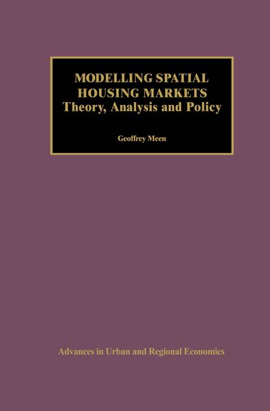 Produktbild: Modelling Spatial Housing Markets