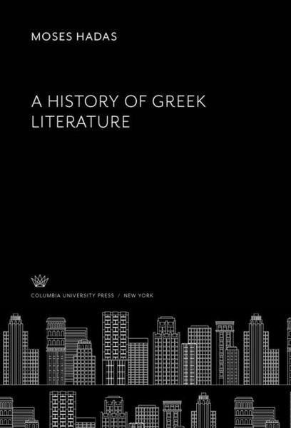 Produktbild: A History of Greek Literature