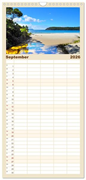 Produktbild: Familienplaner 2026 - Erlebe mit mir das unvergleichliche Australien mit 5 Spalten (Wandkalender, 21 x 45 cm) CALVENDO