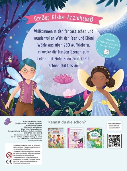 Produktbild: Erstes Stickern Anziehpuppen &ndash; Feen