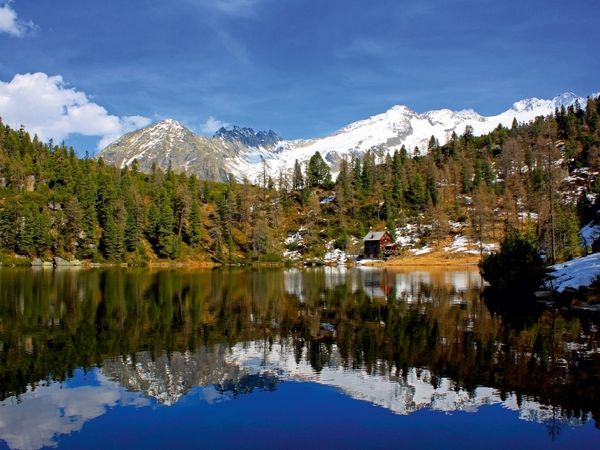 Produktbild: CALVENDO Puzzle Reedsee - Bad Gastein | 1000 Teile Lege-Gr&ouml;&szlig;e 64x48cm Foto-Puzzle f&uuml;r gl&uuml;ckliche Stunden