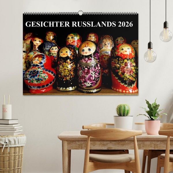 Produktbild: GESICHTER RUSSLANDS 2026 (Wandkalender 2026 DIN A2 quer), CALVENDO Monatskalender