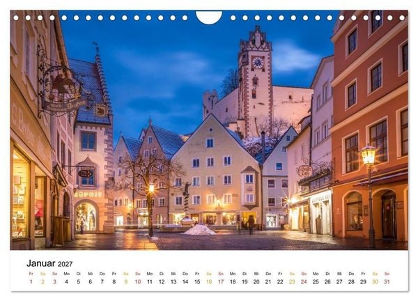 Produktbild: Unterwegs auf der Romantischen Strasse (Wandkalender 2027 DIN A4 quer), CALVENDO Monatskalender