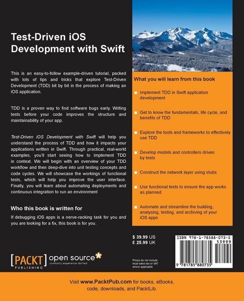 Produktbild: Test-driven development with Swift