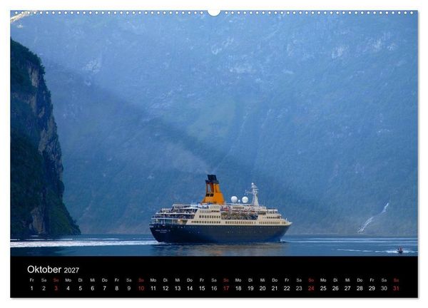 Produktbild: Norwegen (hochwertiger Premium Wandkalender 2027 DIN A2 quer), Kunstdruck in Hochglanz