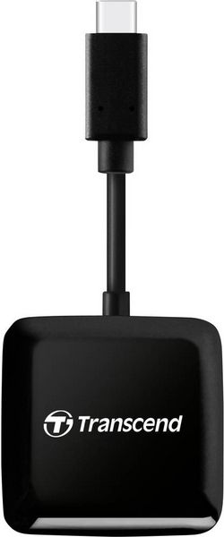 Produktbild: Transcend TS-RDC3 Externer Speicherkartenleser USB-C&reg; Schwarz