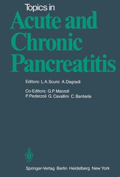 Produktbild: Topics in Acute and Chronic Pancreatitis
