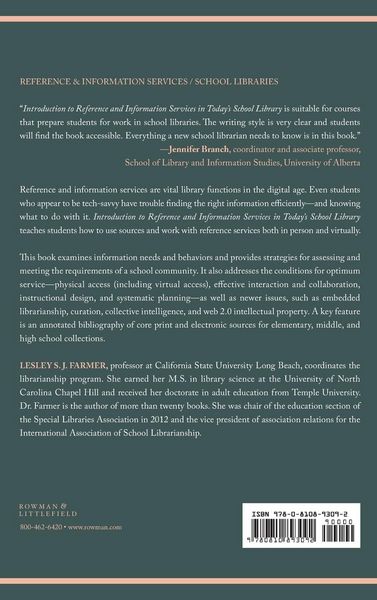 Produktbild: Introduction to Reference and Information Services in Today's School Library