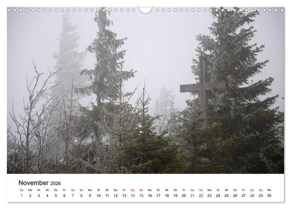Produktbild: Gipfelkreuze im B&ouml;hmerwald (Wandkalender 2026 DIN A3 quer), CALVENDO Monatskalender