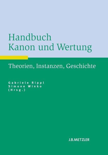 Produktbild: Handbuch Kanon und Wertung