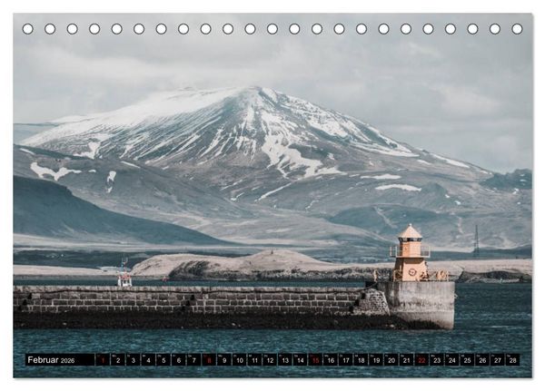 Produktbild: Island. Ein Land f&uuml;r Entdecker und Abenteurer. (Tischkalender 2026 DIN A5 quer), CALVENDO Monatskalender