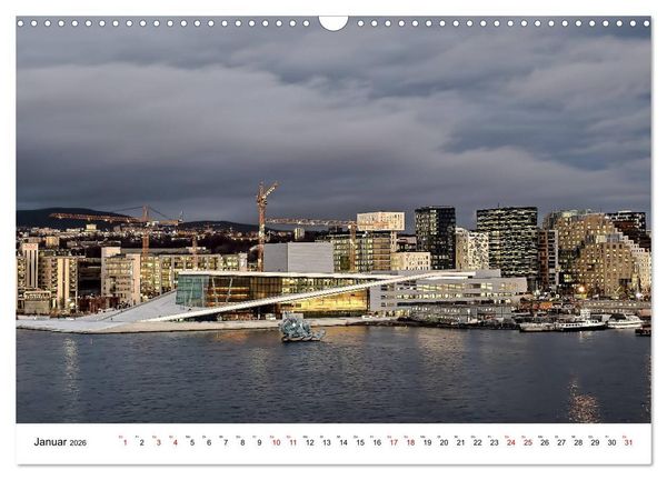 Produktbild: Opera Oslo (Wandkalender 2026 DIN A3 quer), CALVENDO Monatskalender