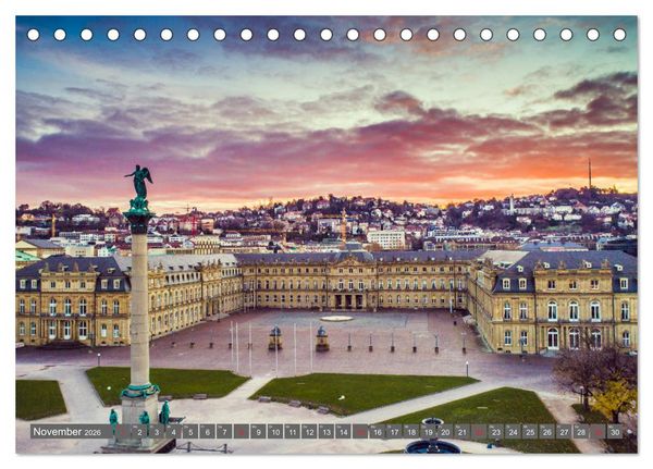 Produktbild: Stuttgart - Bilder einer Stadt 2026 (Tischkalender 2026 DIN A5 quer), CALVENDO Monatskalender