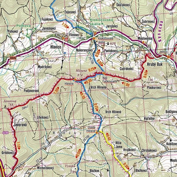 Produktbild: Slovensko Turisticky Atlas 1:50.000 A4