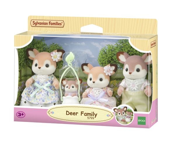 Produktbild: Sylvanian Families 5799 - Deer Family, Reh Familie, Spielset