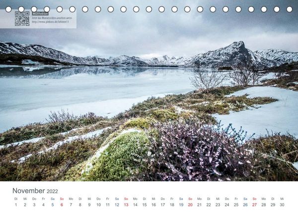 Produktbild: Lofoten - Stille Landschaften Norwegens (MEDIAedition) (Tischkalender 2022 DIN A5 quer)
