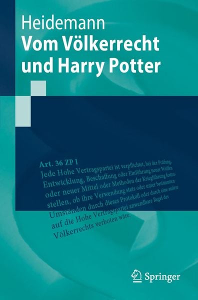 Produktbild: Vom V&ouml;lkerrecht und Harry Potter