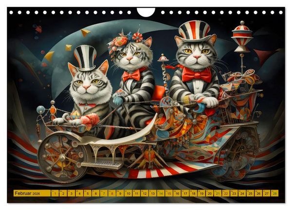 Produktbild: Zirkus Witzig und skurril (Wandkalender 2026 DIN A4 quer), CALVENDO Monatskalender