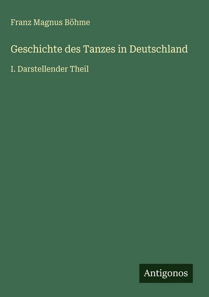 Produktbild: Geschichte des Tanzes in Deutschland