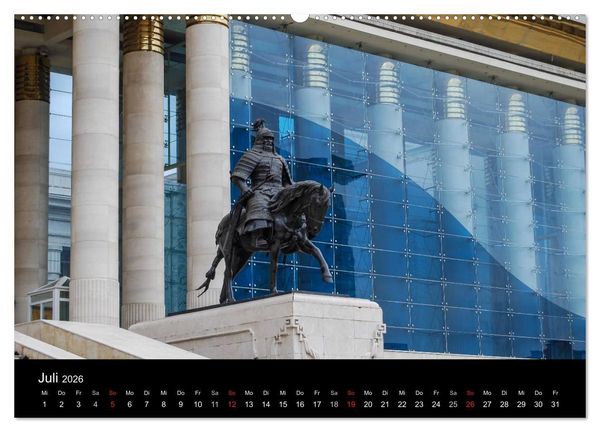 Produktbild: Mongolei - Zwischen Mittelalter und Moderne (hochwertiger Premium Wandkalender 2026 DIN A2 quer), Kunstdruck in Hochglanz