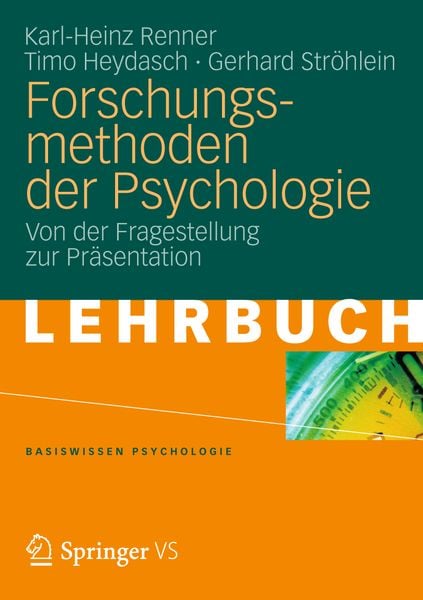 Produktbild: Forschungsmethoden der Psychologie