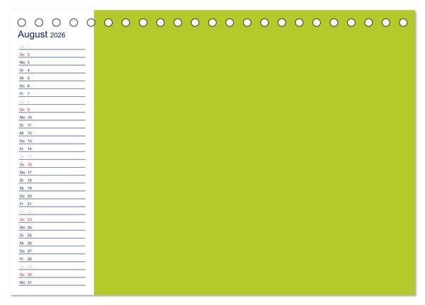 Produktbild: Farbiger Bastelkalender (Tischkalender 2026 DIN A5 quer), CALVENDO Monatskalender