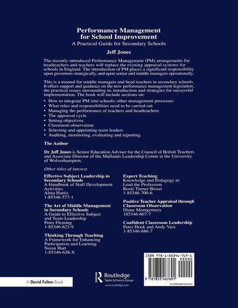Produktbild: Performance Management for School Improvement