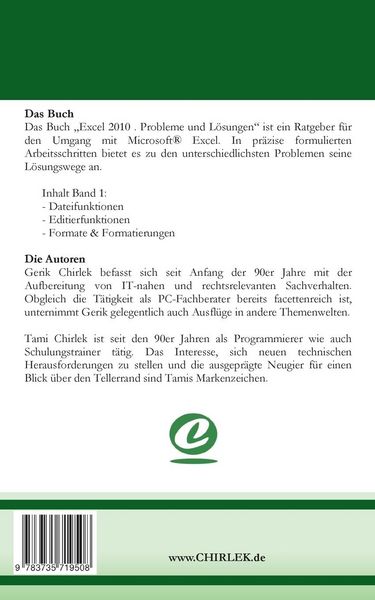Produktbild: Excel 2010 Probleme und L&ouml;sungen Band 1