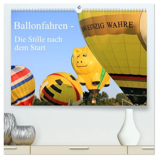 Produktbild: Ballonfahren - Die Stille nach dem Start (hochwertiger Premium Wandkalender 2026 DIN A2 quer), Kunstdruck in Hochglanz