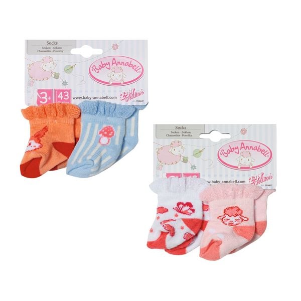 Zapf Creation Puppenkleidung Baby Annabell Socken 43cm 2fach sortiert