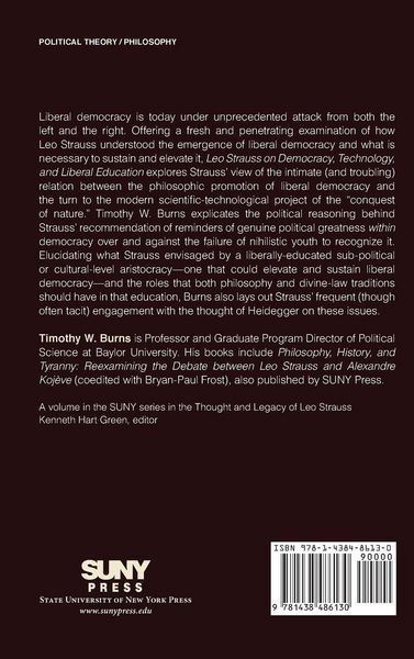Produktbild: Leo Strauss on Democracy, Technology, and Liberal Education